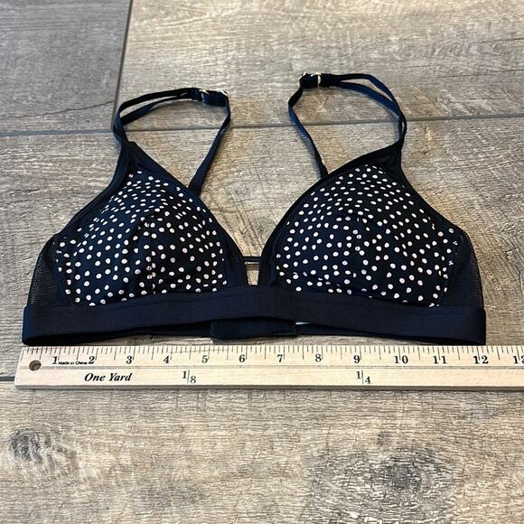 NWTO Lively Black Polka Dot Wireless The Sweetheart Bralette Size S - Picture 6 of 9